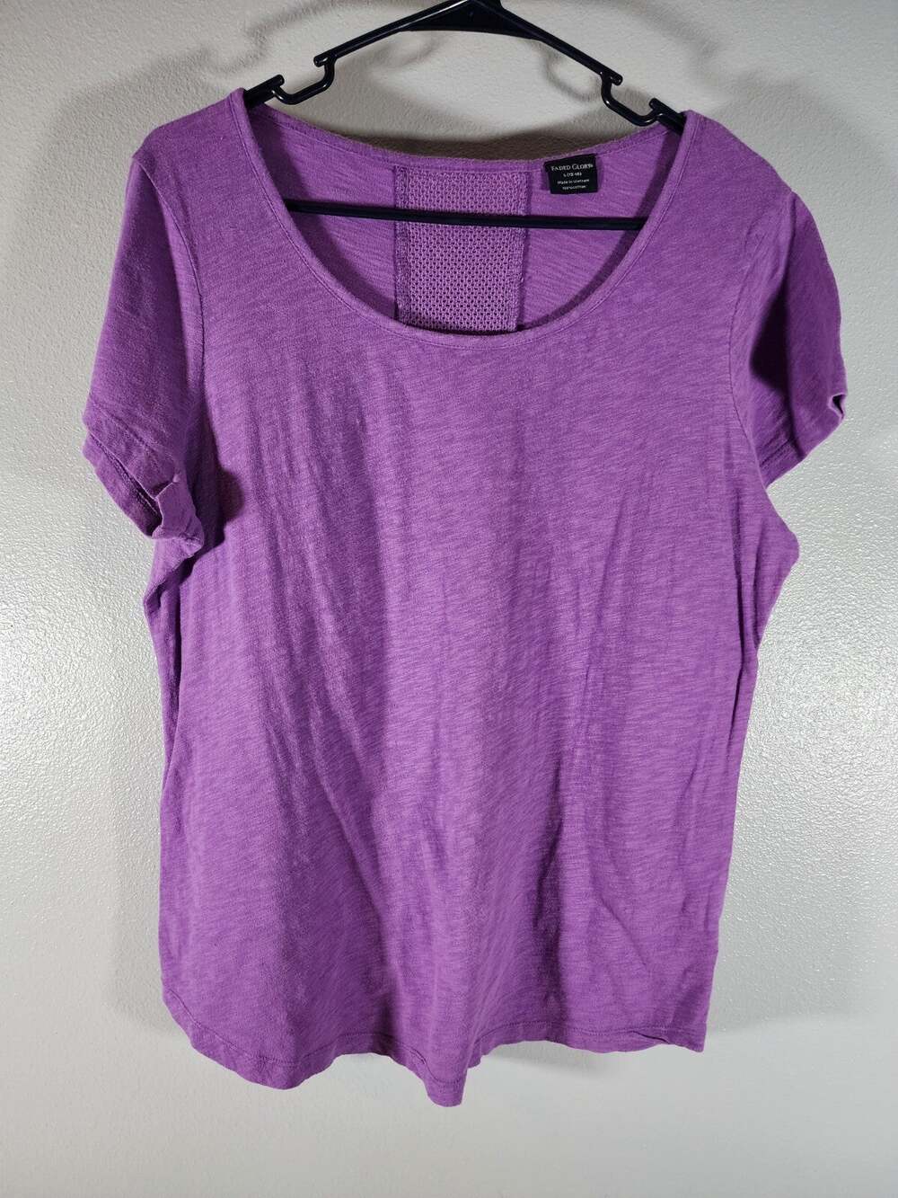 Faded Glory Juniors Blouse Top Purple Size L 12/14